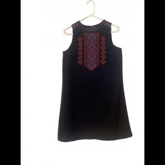 J. Crew Navy Embroidered Shift Dress - Picture 3 of 13